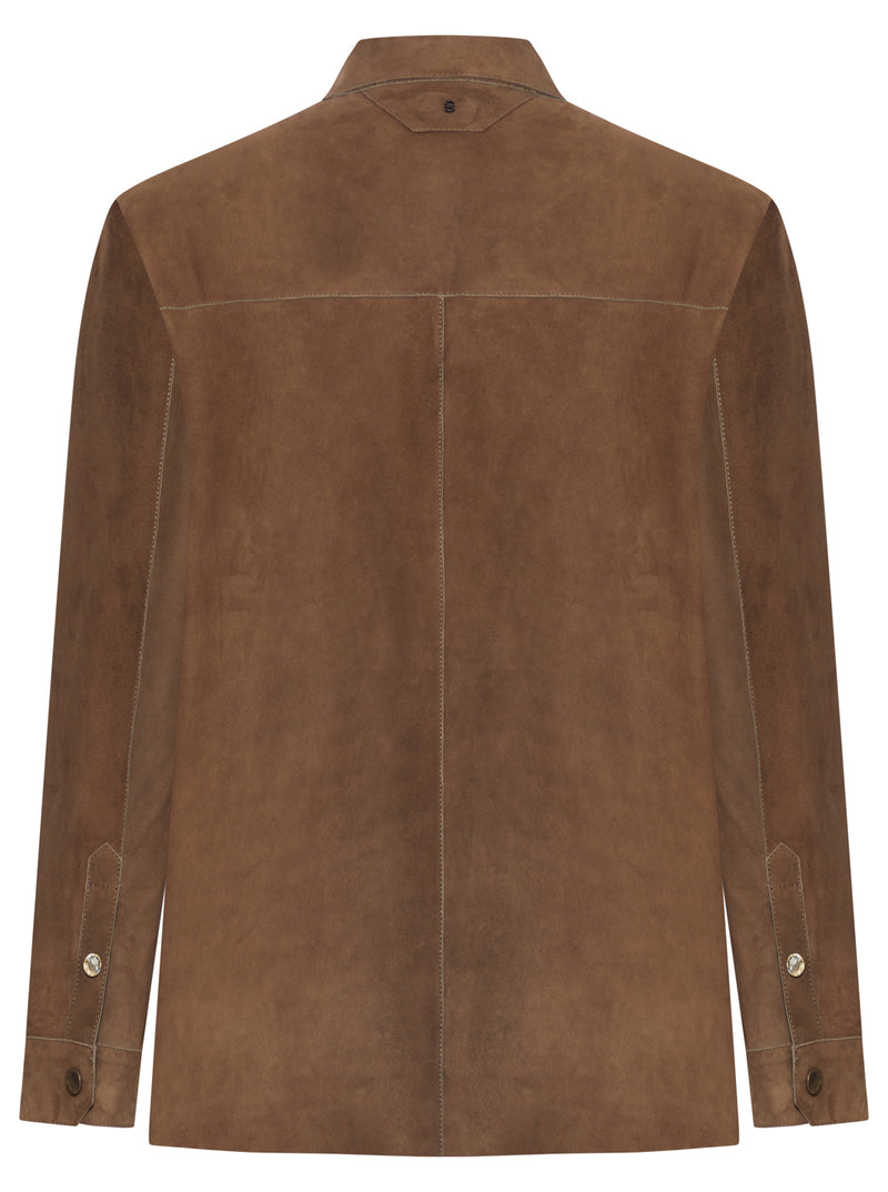SUEDE OVERSHIRT