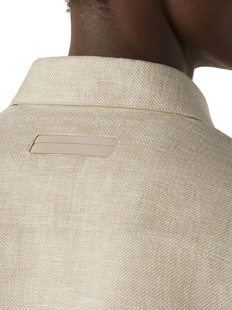 OVERSHIRT IN CASHMERE LINEN AND SILK