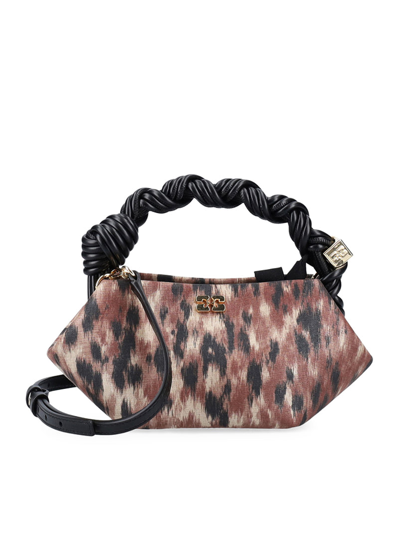 MINI SHOULDER BAG IN BLUE TAFFETA