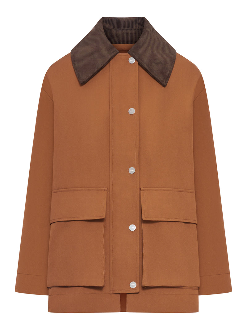 BROWN TWILL JACKET