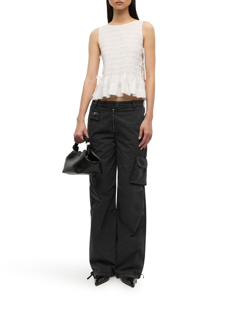 WHITE COTTON TOP WITH LAYERS