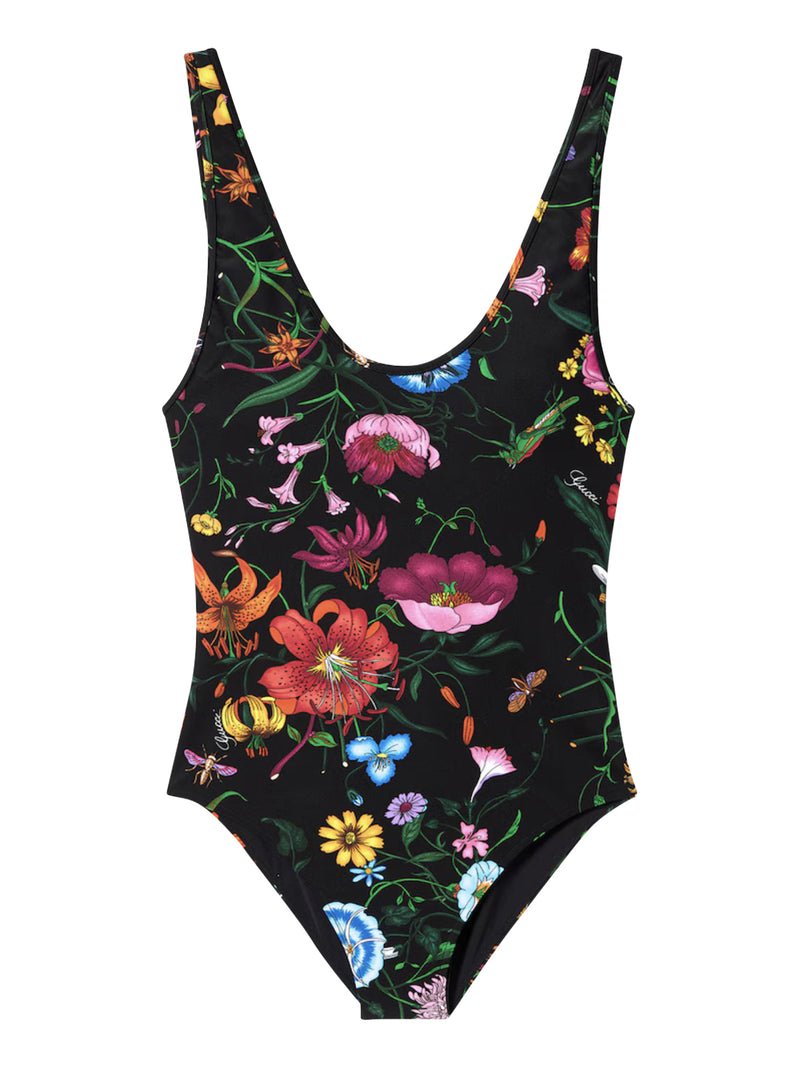 SPARKLING PRINTED JERSEY SWIMSUIT