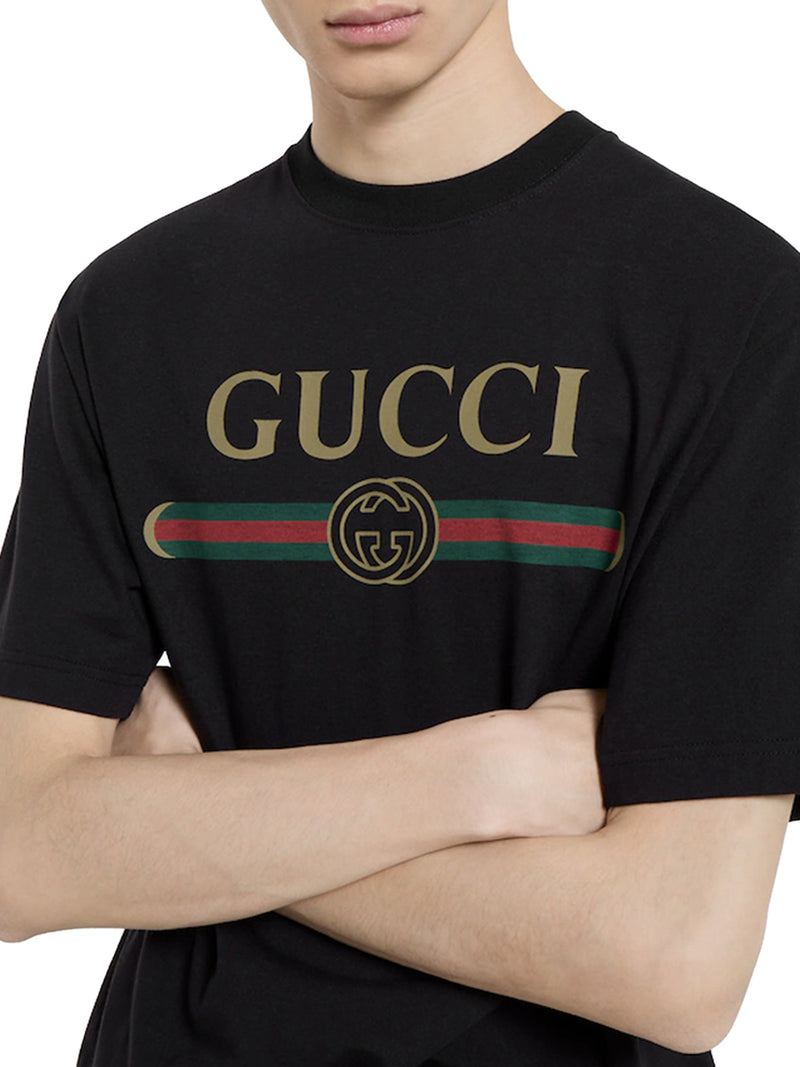 PRINTED SILK BLEND JERSEY T-SHIRT