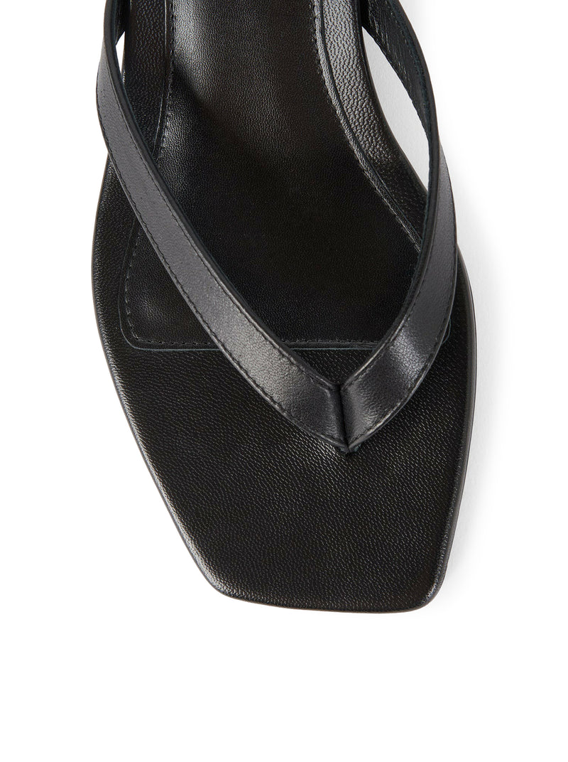 LEATHER HEEL FLIP FLOPS