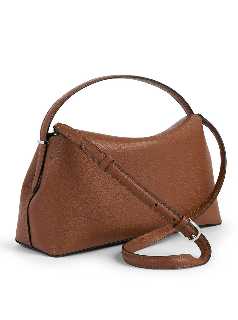 T-LOCK HANDBAG IN GRAINED LEATHER