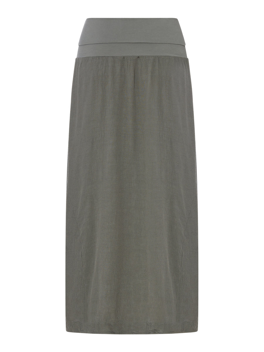 MIDI SKIRT IN LINEN BLEND