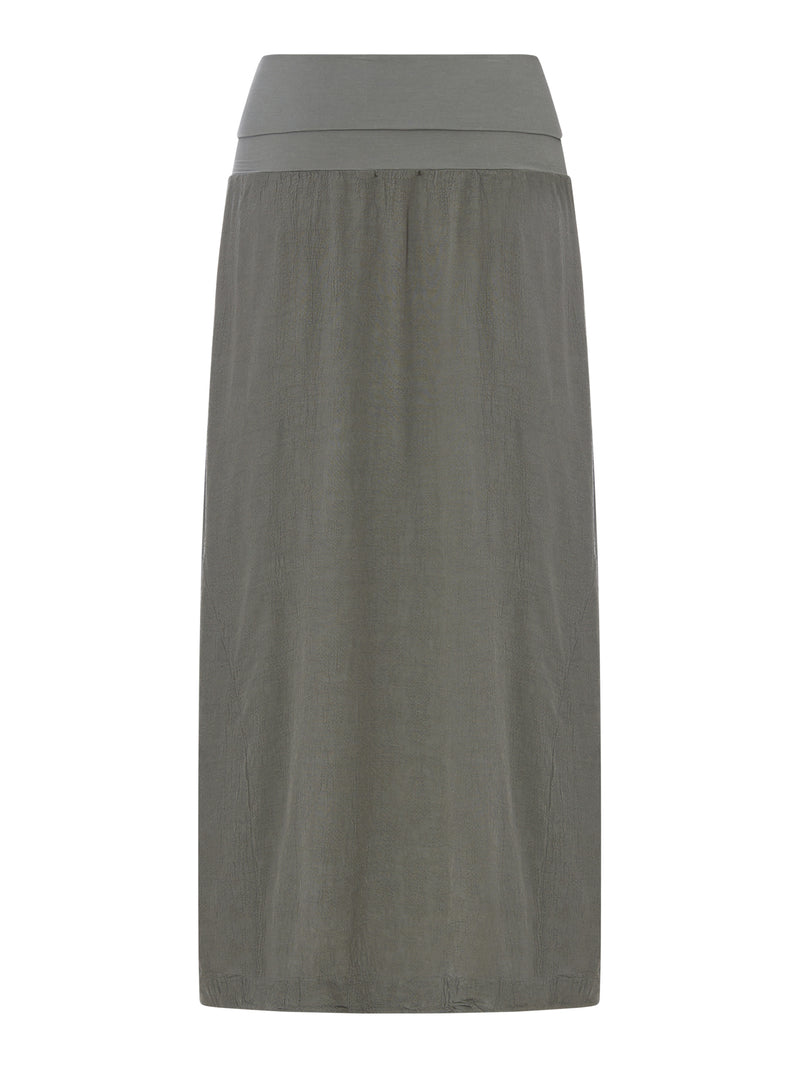 MIDI SKIRT IN LINEN BLEND