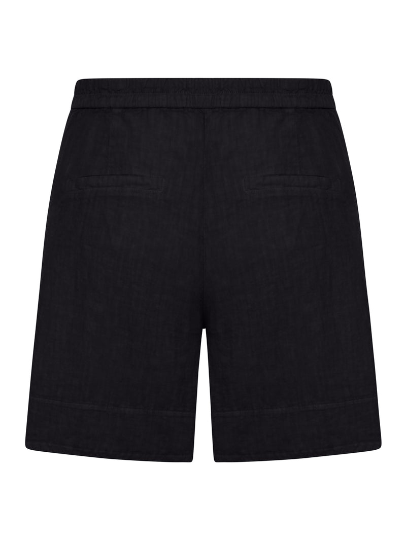 WIDE-LEG LINEN SHORTS