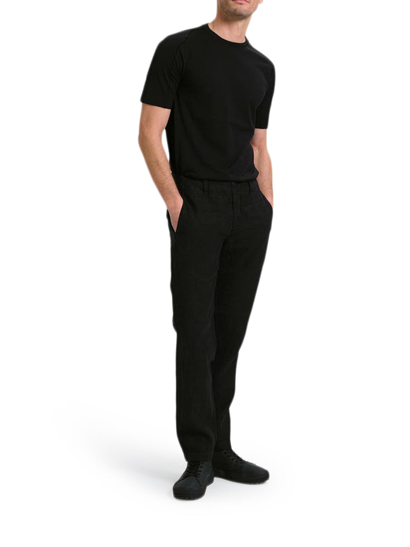 REGULAR-FIT LINEN TROUSERS