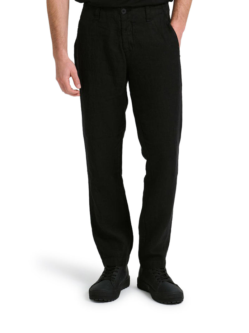 REGULAR-FIT LINEN TROUSERS