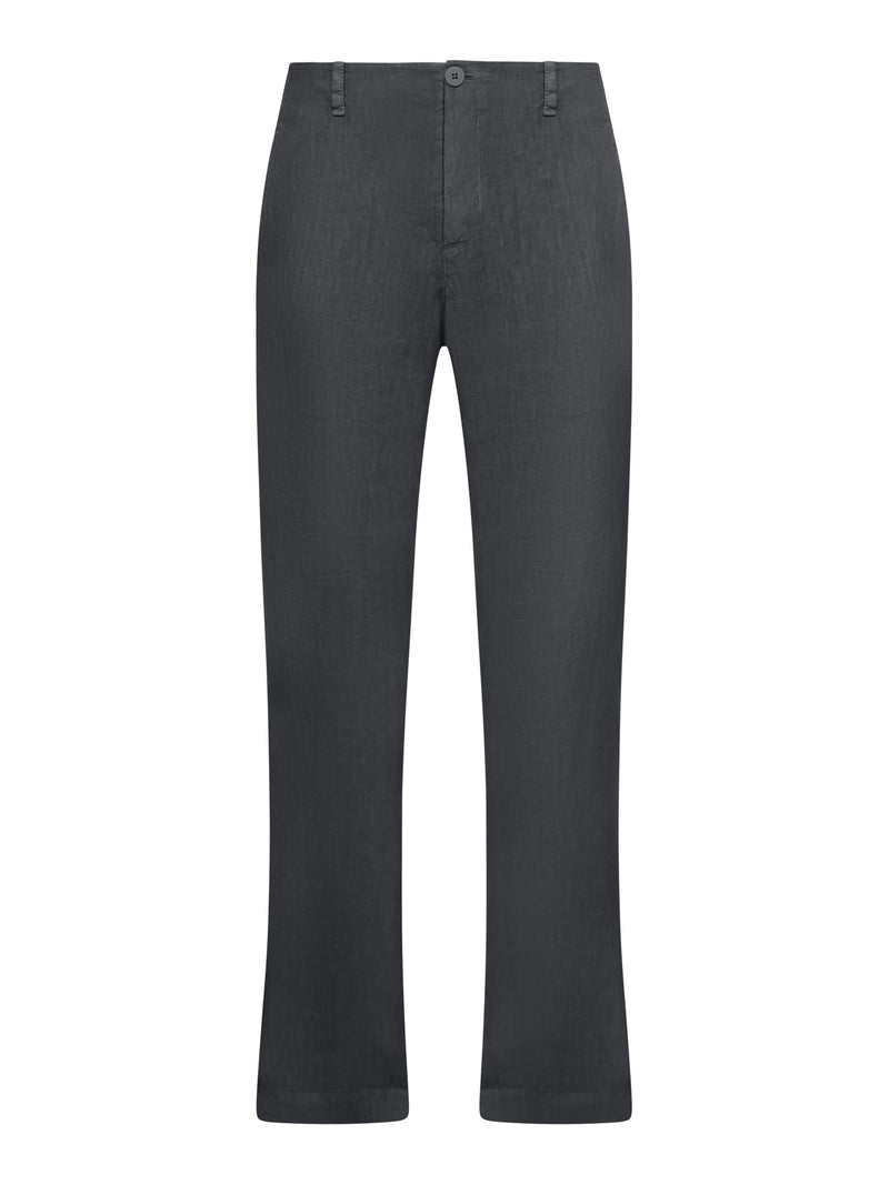 REGULAR-FIT LINEN TROUSERS