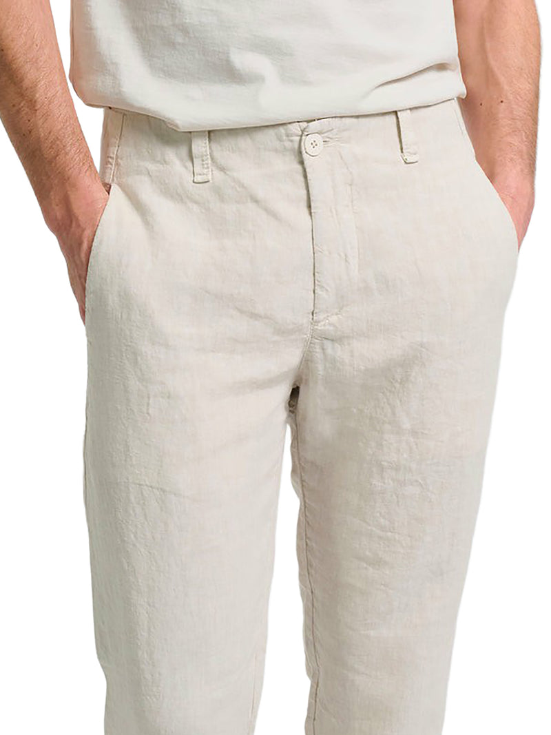 REGULAR-FIT LINEN TROUSERS