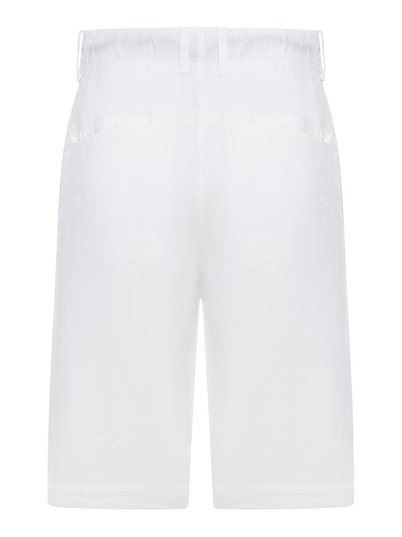 LINEN BERMUDA SHORTS WITH DRAWSTRING