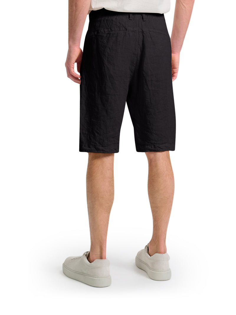 LINEN BERMUDA SHORTS WITH DRAWSTRING