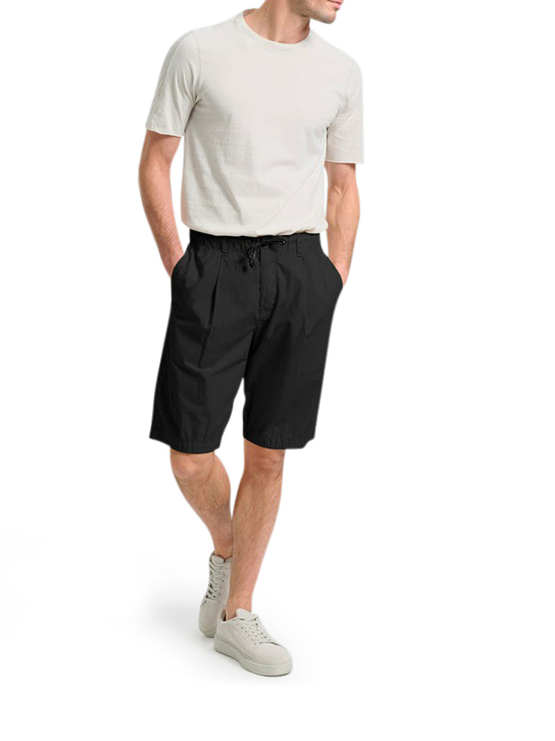 LIGHTWEIGHT COTTON BERMUDA SHORTS WITH DRAWSTRING