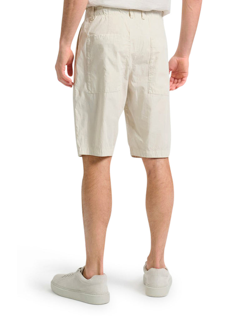 LIGHTWEIGHT COTTON BERMUDA SHORTS WITH DRAWSTRING