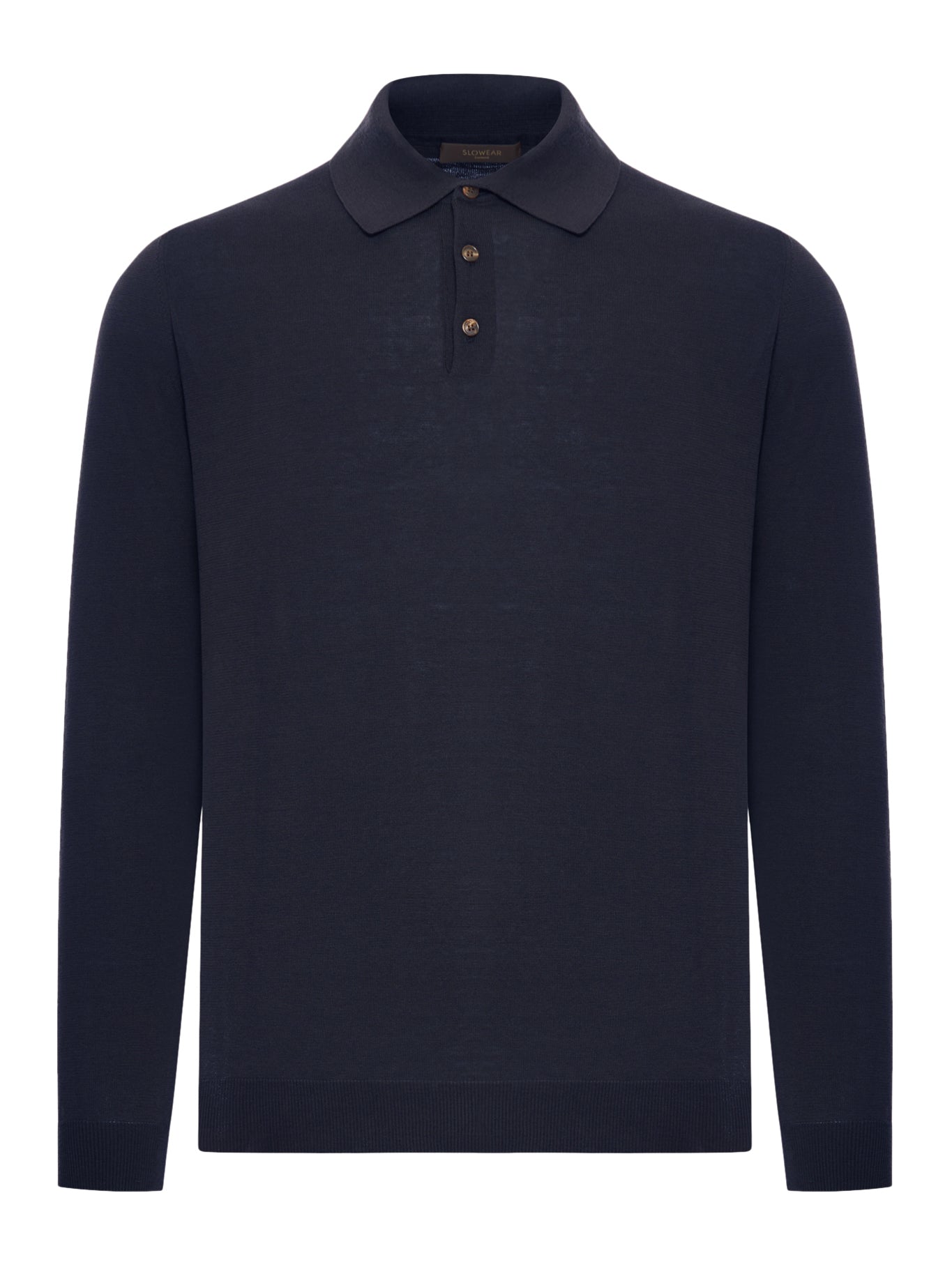 SLIM FIT COTTON AND SILK POLO SHIRT