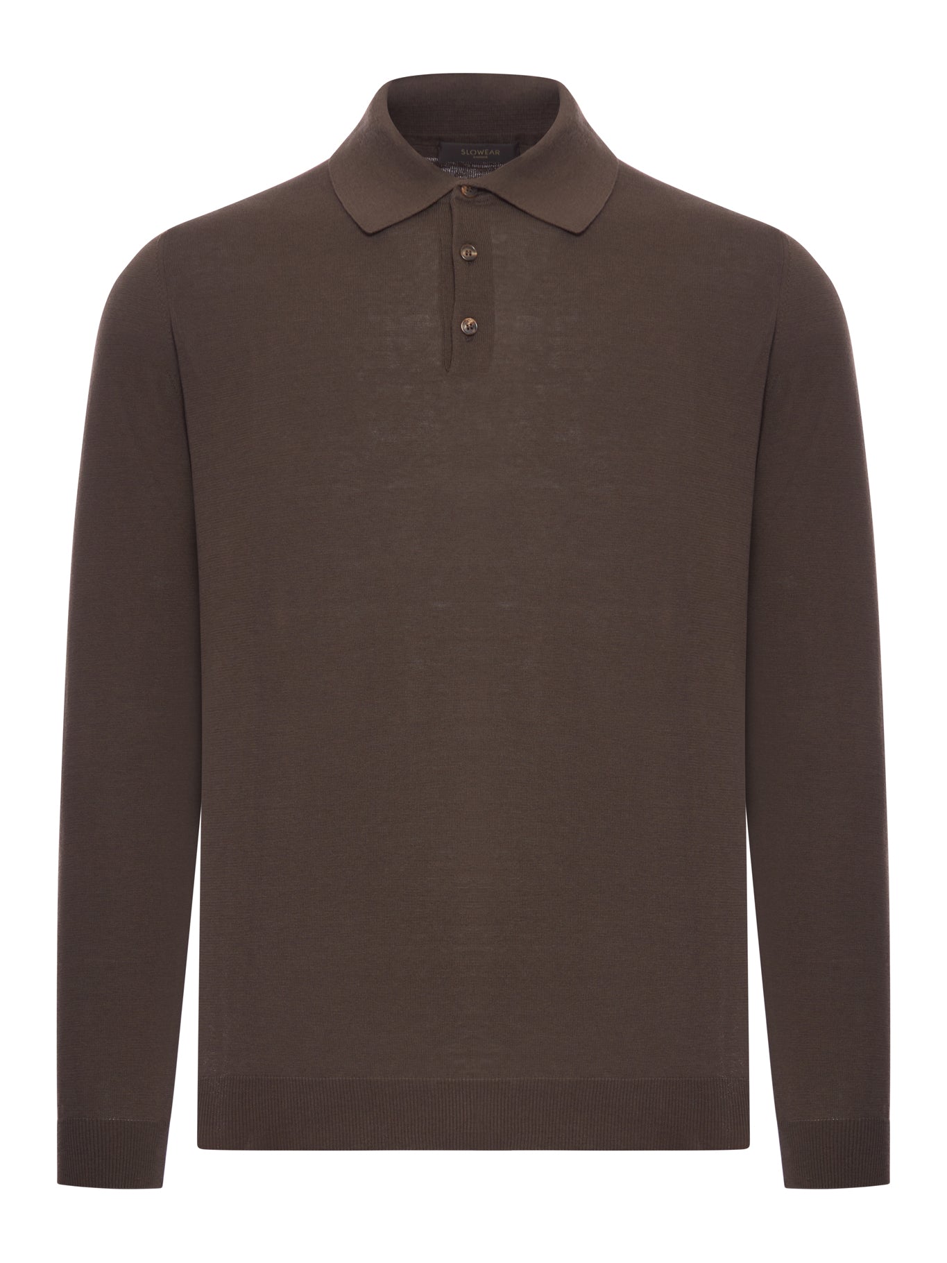 SLIM FIT COTTON AND SILK POLO SHIRT