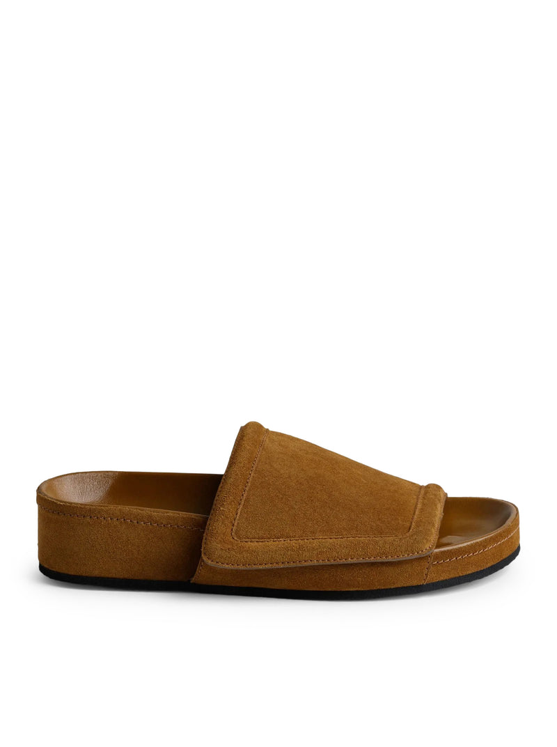 CHUNKY SUEDE SLIDES