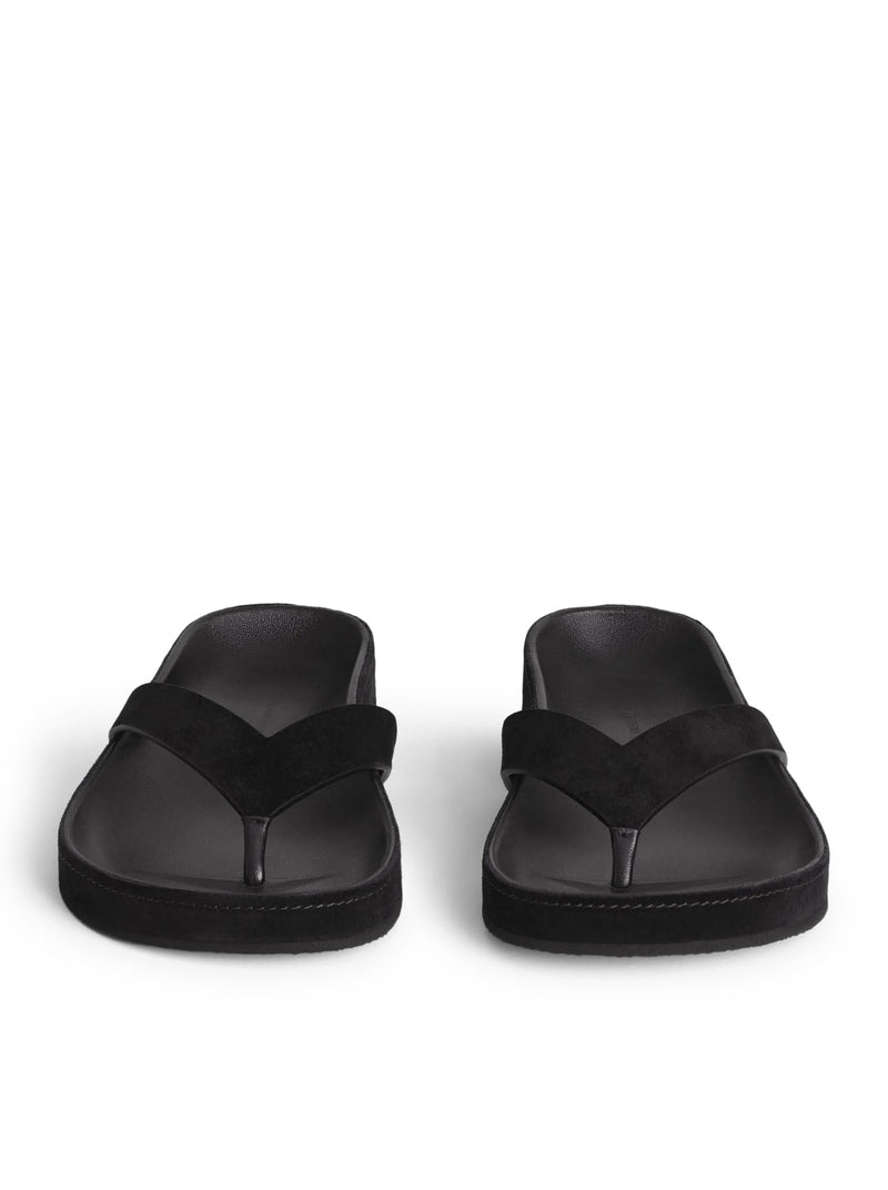 ROUND LEATHER FLIP FLOP