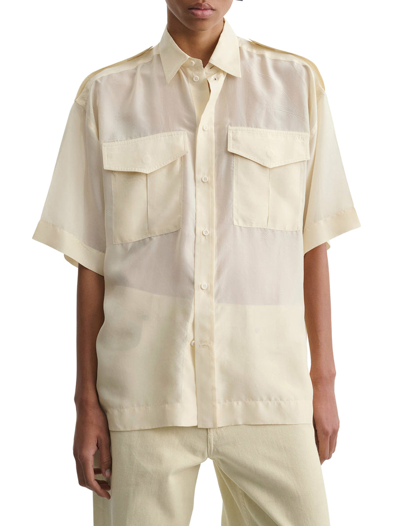 HABOTAI SILK UTILITY LITE SHIRT