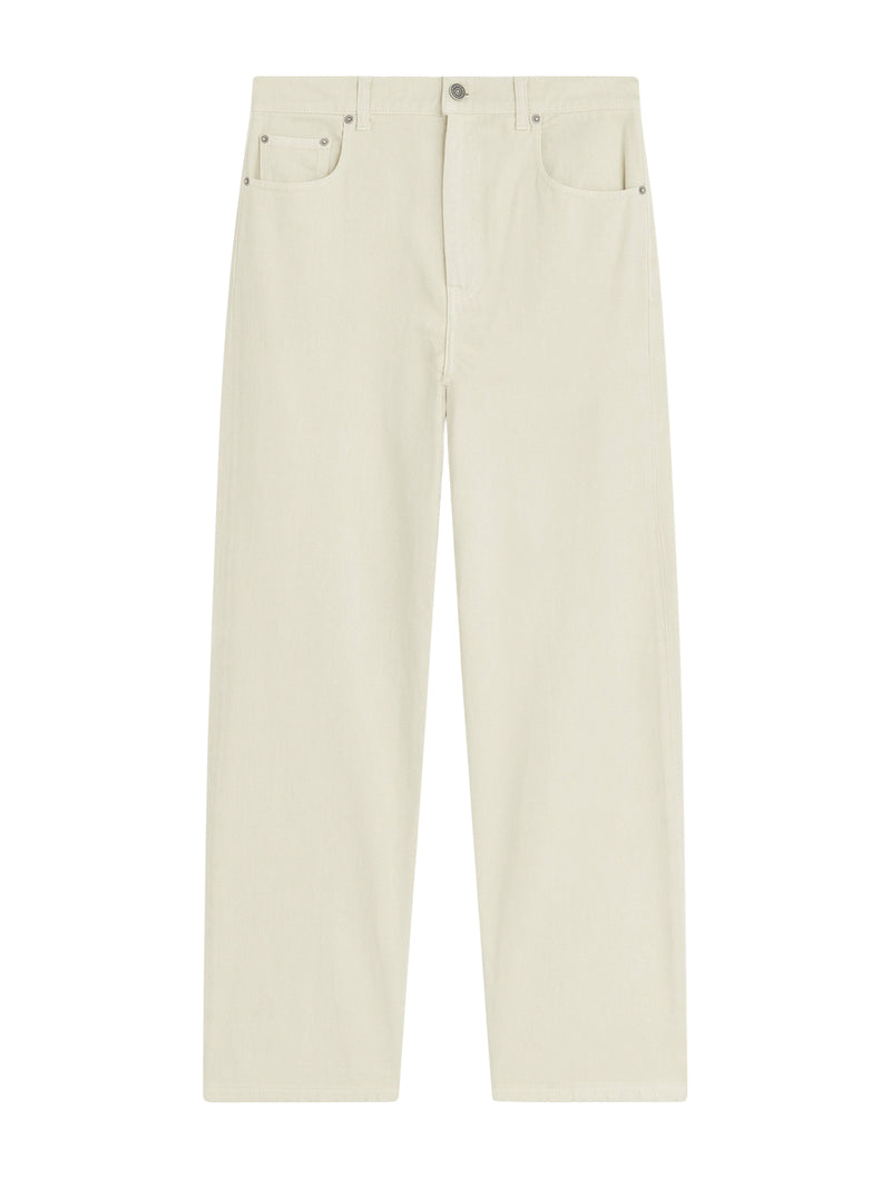 COTTON ZIP-UP JEANS