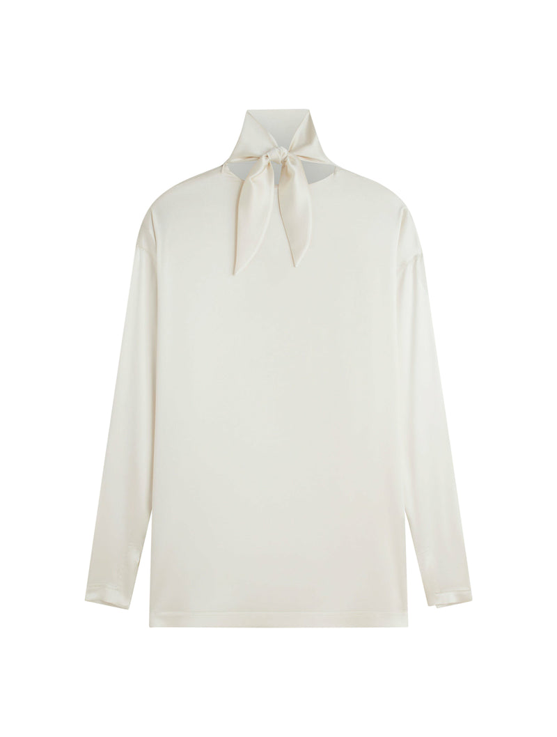 SILK KNOT NECK TOP