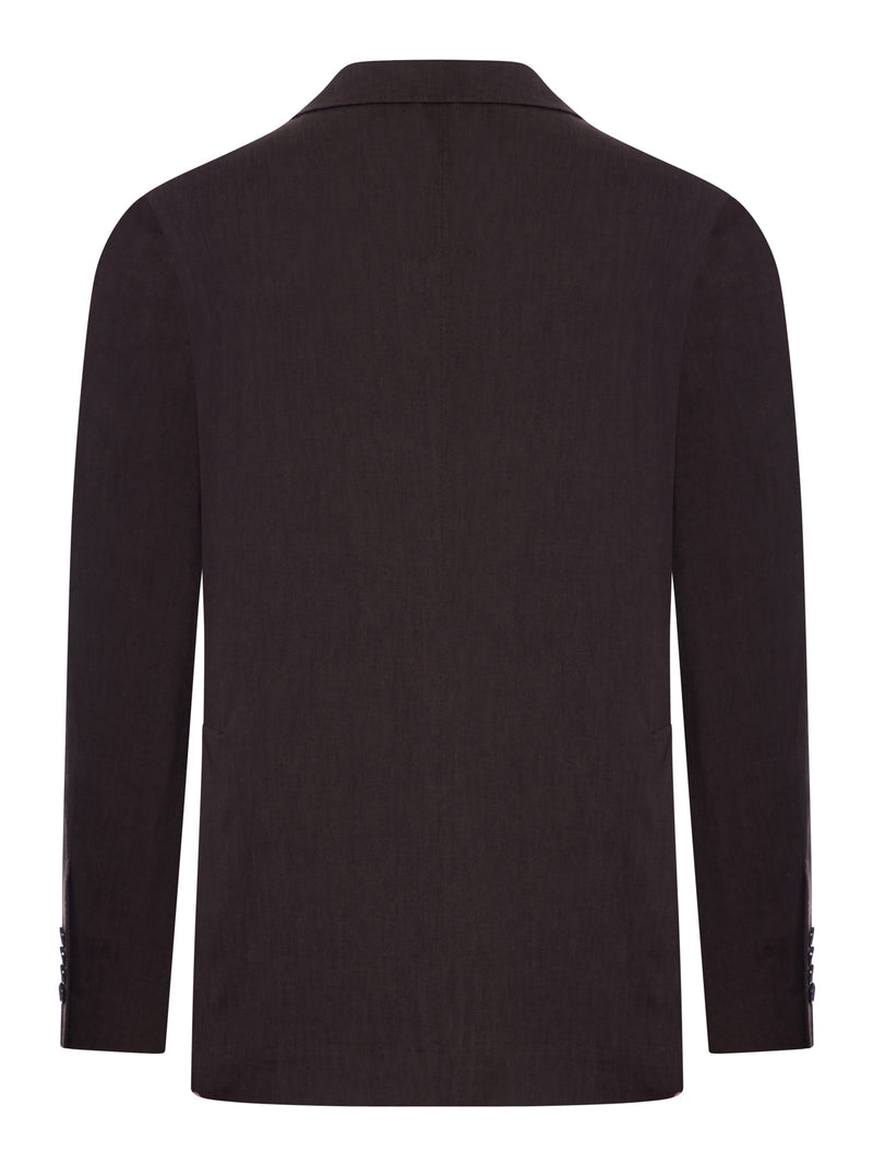 DOUBLE-BREASTED LINEN SUIT