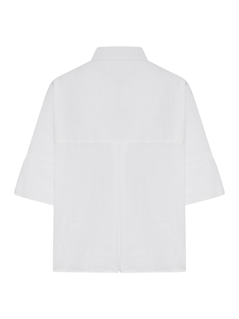 LINEN SHIRT WITH CLASSIC COLLAR