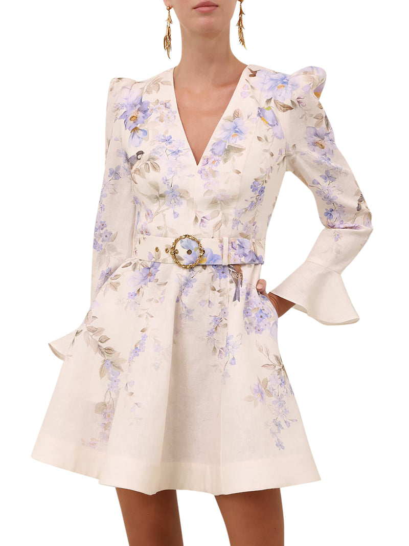 MINI DRESS WITH DEEP NECKLINE