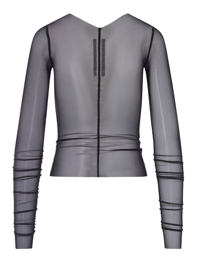 TEMPLE T-SHIRT IN TRANSPARENT TULLE