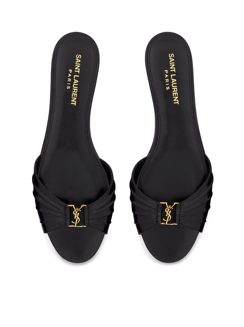 BABYLONE SLIDES IN SMOOTH LEATHER