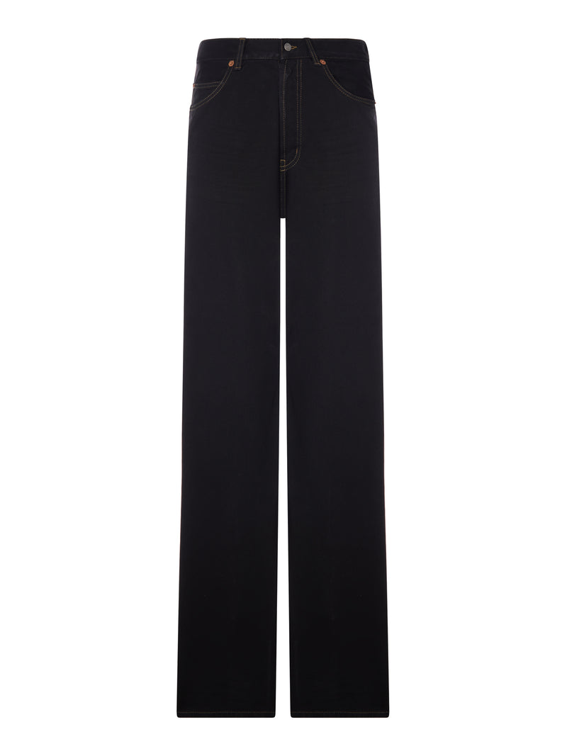 WIDE LEG HIGH WAIST DENIM JEANS