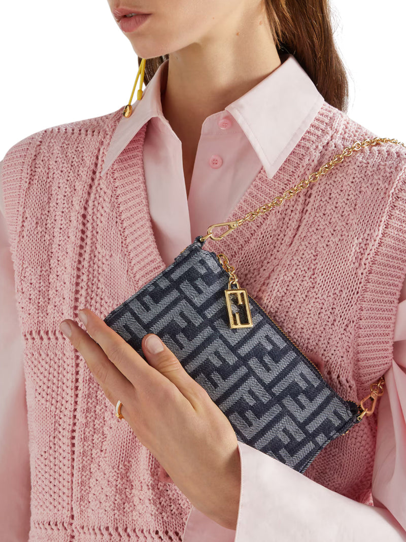 FF FABRIC BAGUETTE POUCH