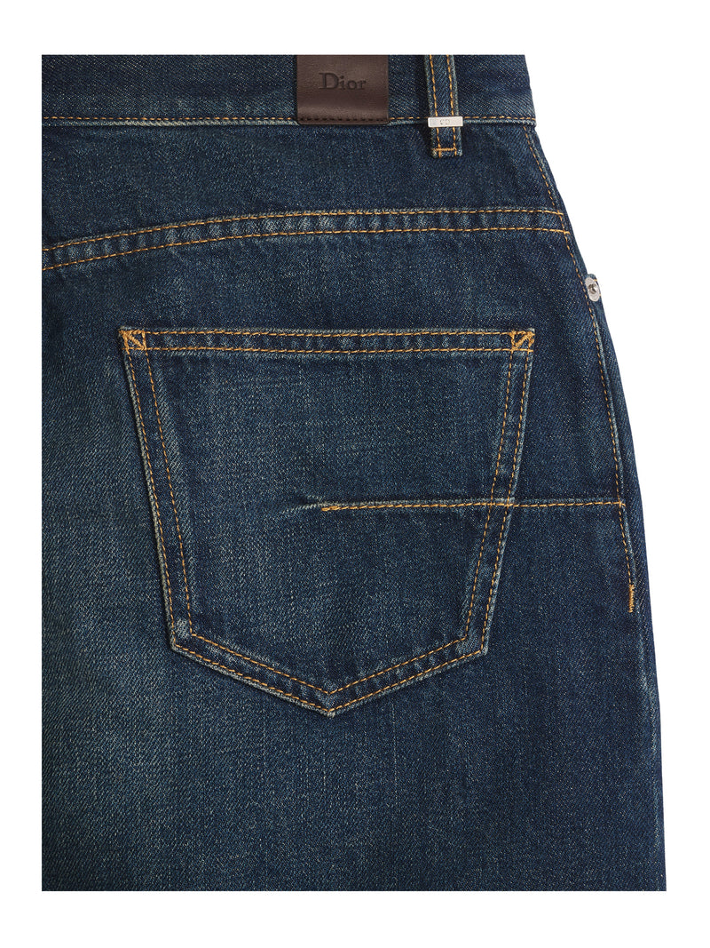 DENIM PENCIL SKIRT