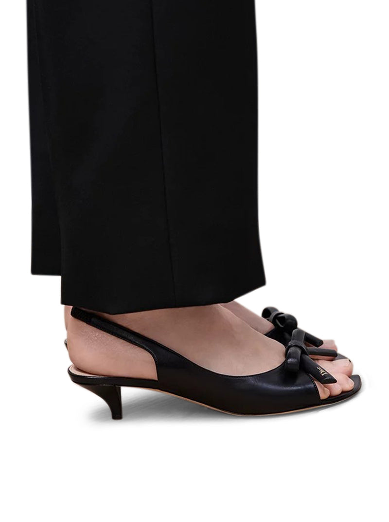 SLINGBACK BOW SANDAL WITH HEEL