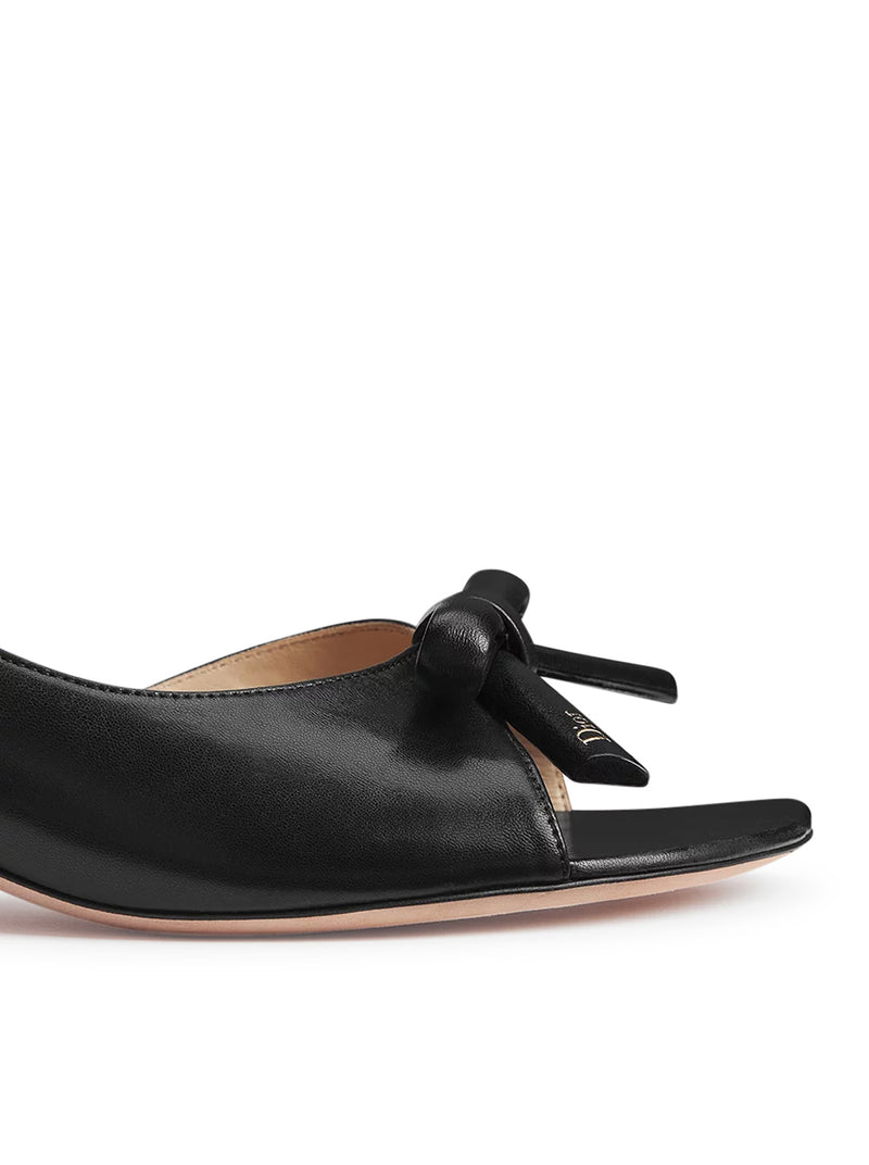 SLINGBACK BOW SANDAL WITH HEEL