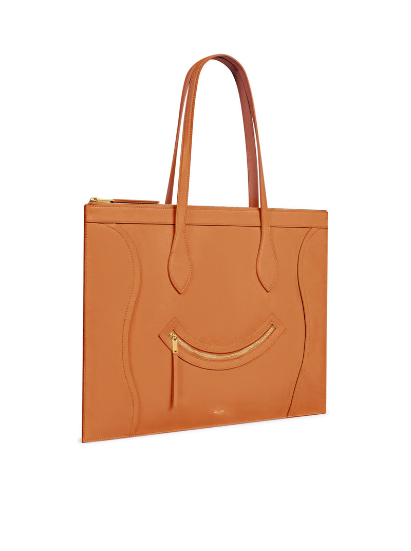 CABAS FLAT NEW LUGGAGE IN SHINY CALFSKIN LEATHER
