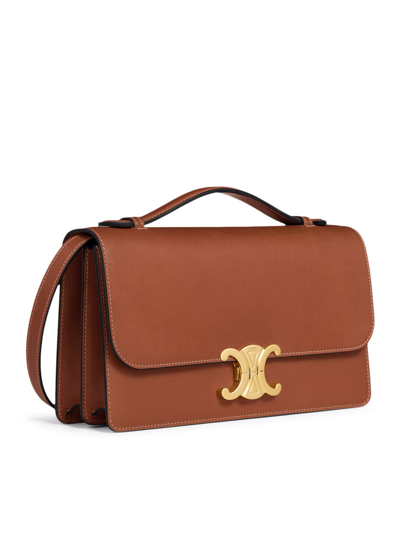 MEDIUM TRIOMPHE FOLIO BAG IN CALFSKIN