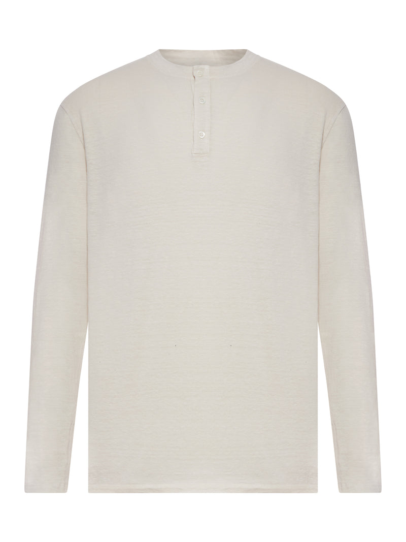 LONG-SLEEVED LINEN SERAFINO SWEATER