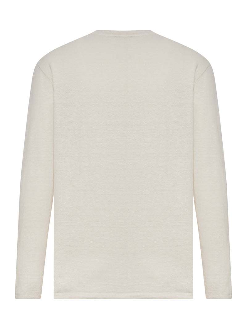 LONG-SLEEVED LINEN SERAFINO SWEATER