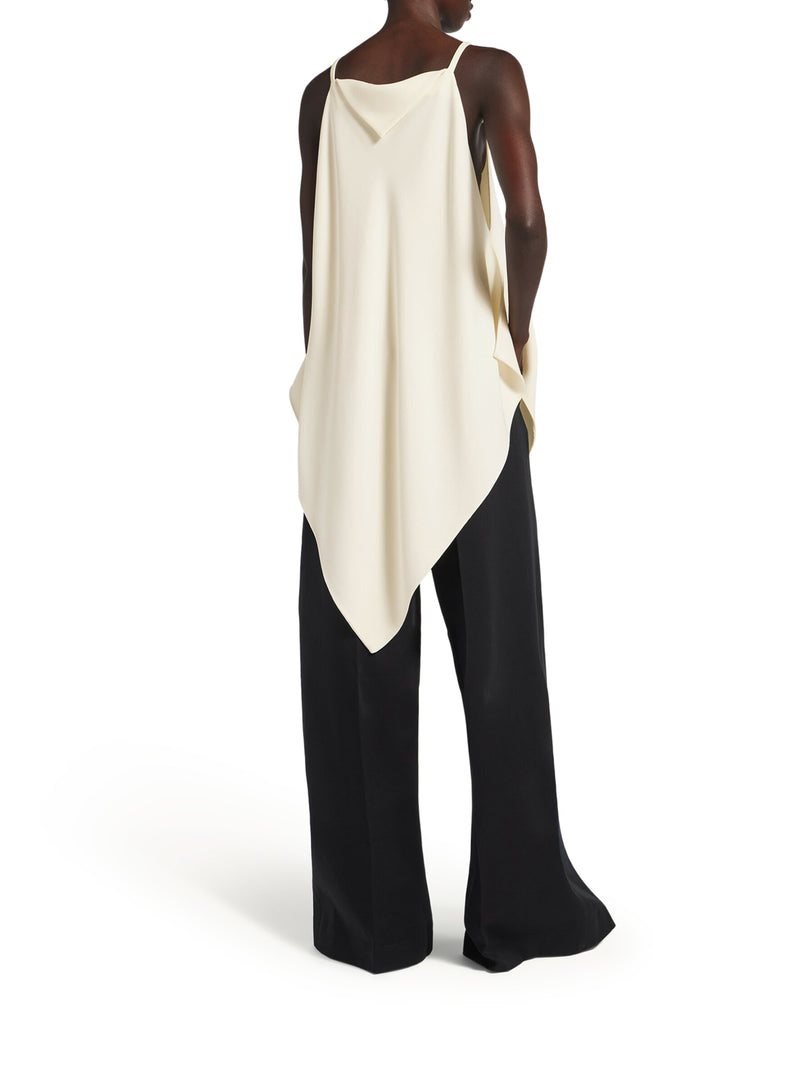 WOMEN`S SCARF TOP IN IVORY
