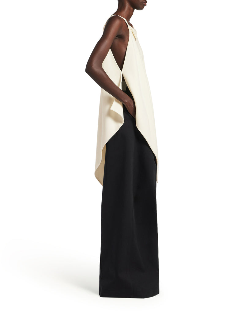 WOMEN`S SCARF TOP IN IVORY