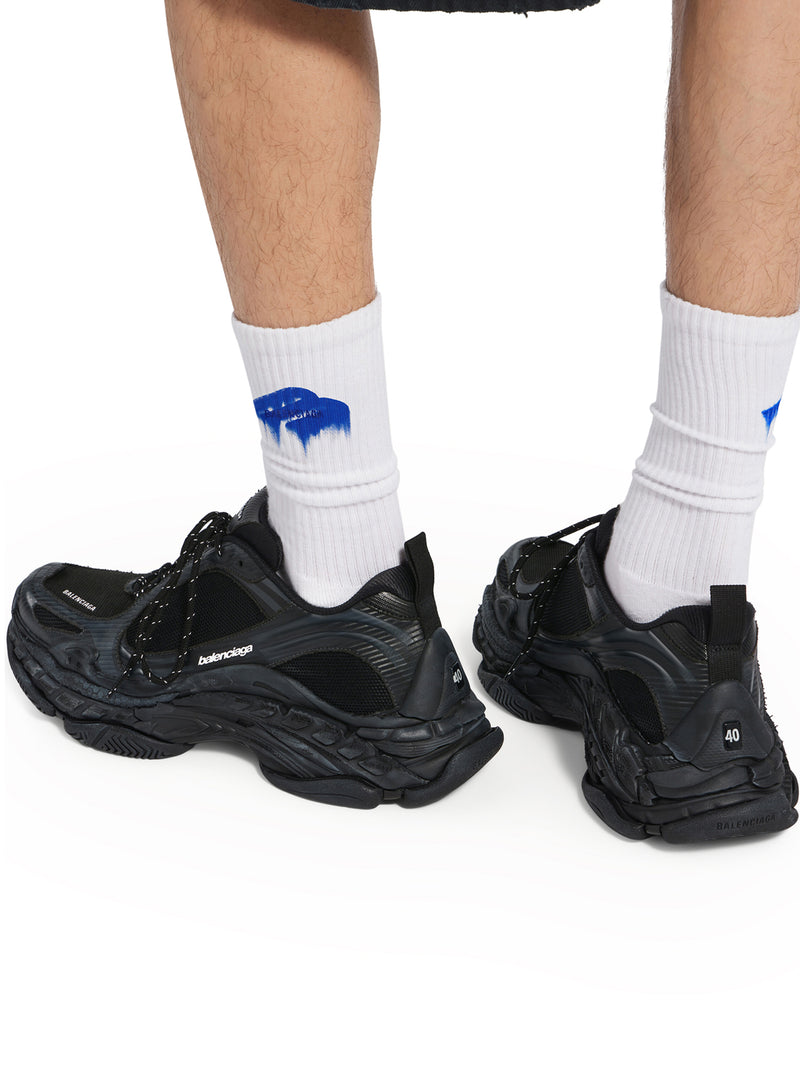 TRIPLE S 2 SNEAKER IN BLACK/DARK GREY