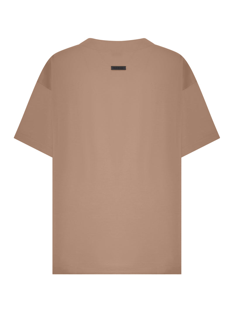 OVERSIZED CREW-NECK T-SHIRT IN COTTON BLEND