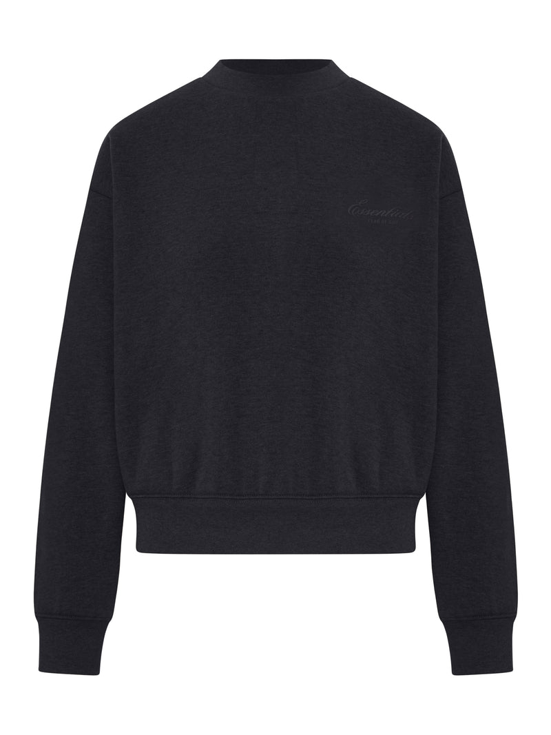 CREW NECK SWEATSHIRT WITH LOGO IN COTTON