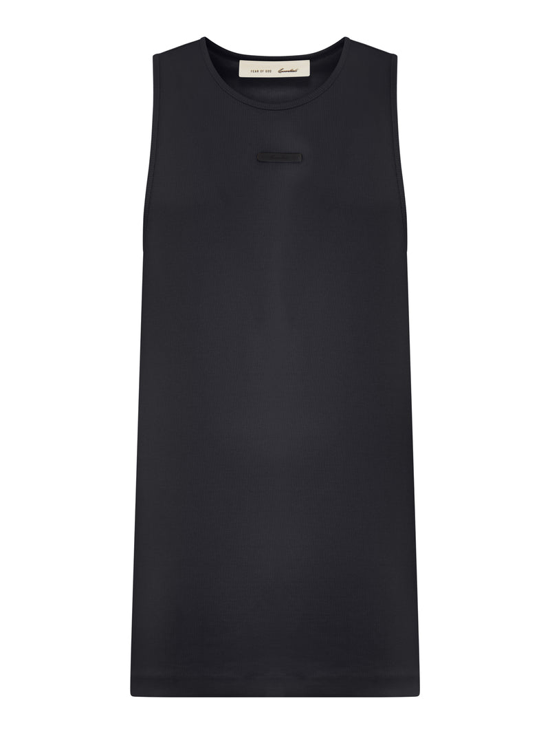 RIBBED TOP IN COTTON BLEND
