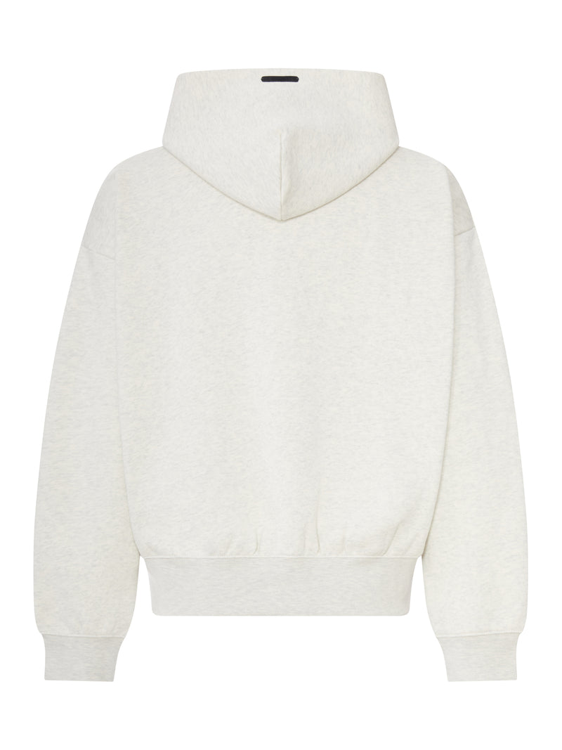 COTTON BLEND ZIP-UP HOODIE