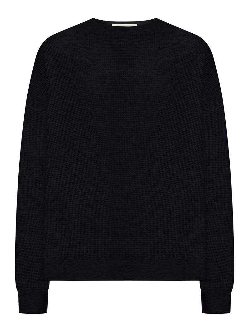 SIGNATURE WAFFLE 90S CREWNECK SWEATER