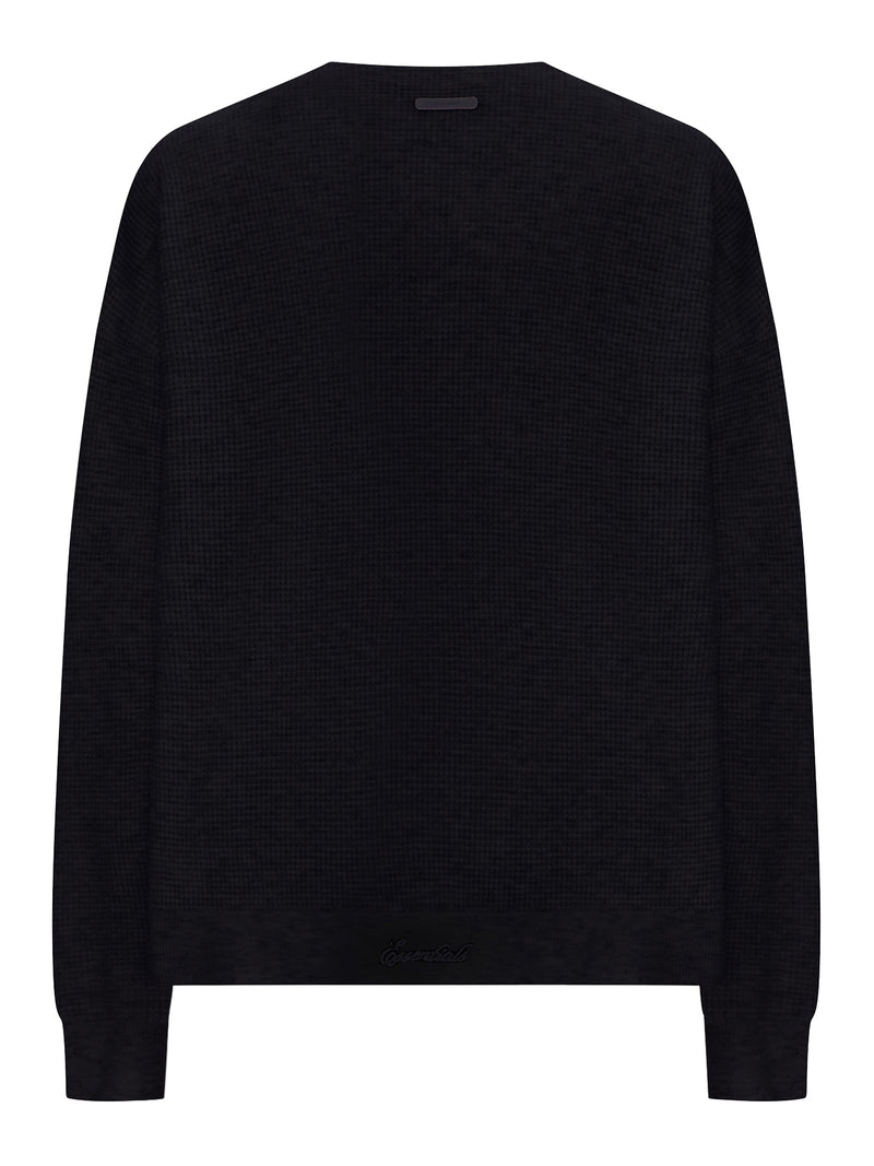 SIGNATURE WAFFLE 90S CREWNECK SWEATER